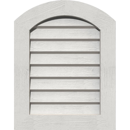 Arch Top Gable Vent Non-Functional Western Red Cedar Gable Vent W/Decorative Face Frame, 22W X 22H
